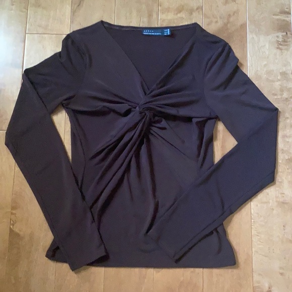 ZARA WOMEN'S  KNOTTED FRONT TOP  SZ M - Picture 1 of 6